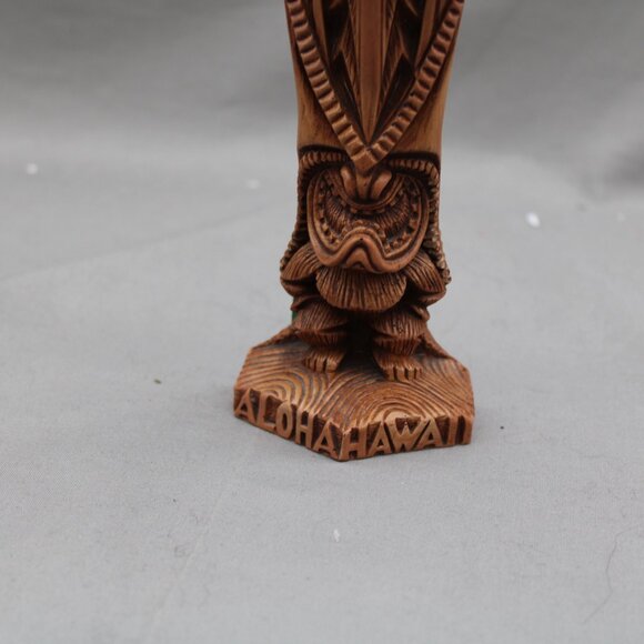 Vintage Coco Joes Tiki - Lono Big Headress - Hapa Wood Tagged - Picture 3 of 9